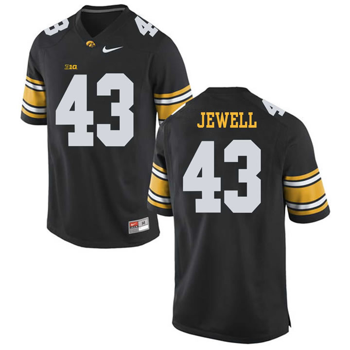 Iowa Hawkeyes #43 Josey Jewell Black College Football Jersey
